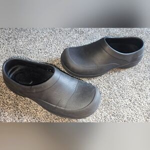TredSafe Black Slip On Oil & Slip Resistent Clog Black Rubber Mens 8/womens 9